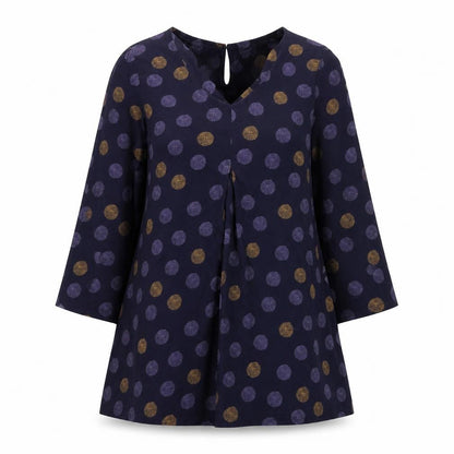 White Stuff Women’s Blue Polka Dot A-Line Dress Size 12