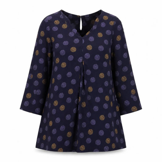 White Stuff Women’s Blue Polka Dot A-Line Dress Size 12
