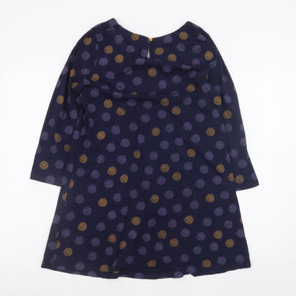 White Stuff Women’s Blue Polka Dot A-Line Dress Size 12
