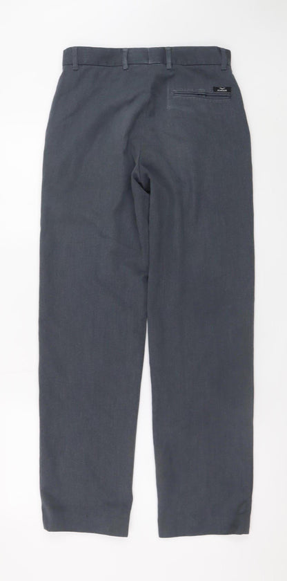 Hunter Men Grey Chino Trousers 30x32 Regular Fit