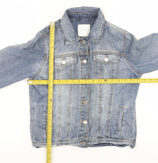 Next Teens Blue Denim Jacket 13yrs Cotton Casual Classic