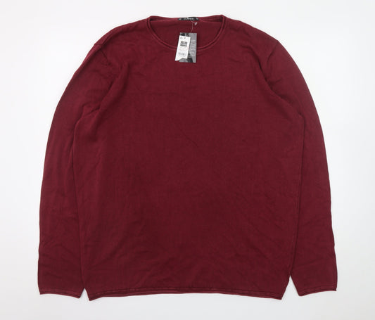 Dunnes Stores Men’s Red Cotton Crew Neck Jumper XL