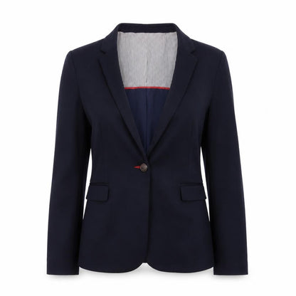 Dunnes Women’s Navy Blue Blazer Size 12 Regular Fit Business Jacket