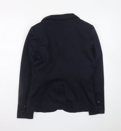 Dunnes Women’s Navy Blue Blazer Size 12 Regular Fit Business Jacket