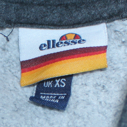 Ellesse Men's Blue Pullover Hoodie XS Fleece Graphic Regular Fit