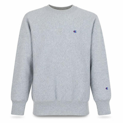 Champion Men's Grey Reverse Weave Crew Neck Sweatshirt Medium