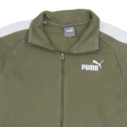 Puma Men's Green XS Full Zip Sweatshirt with Logo