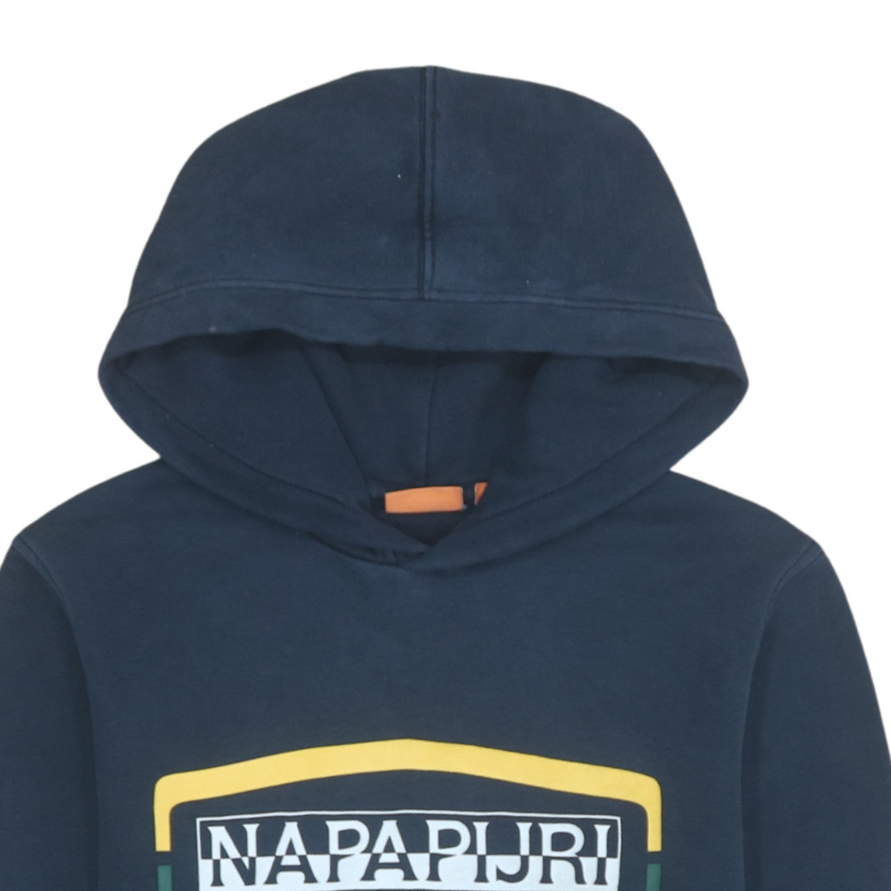 Napapijri Blue Logo Pullover Hoodie Teens S Fleece Cotton