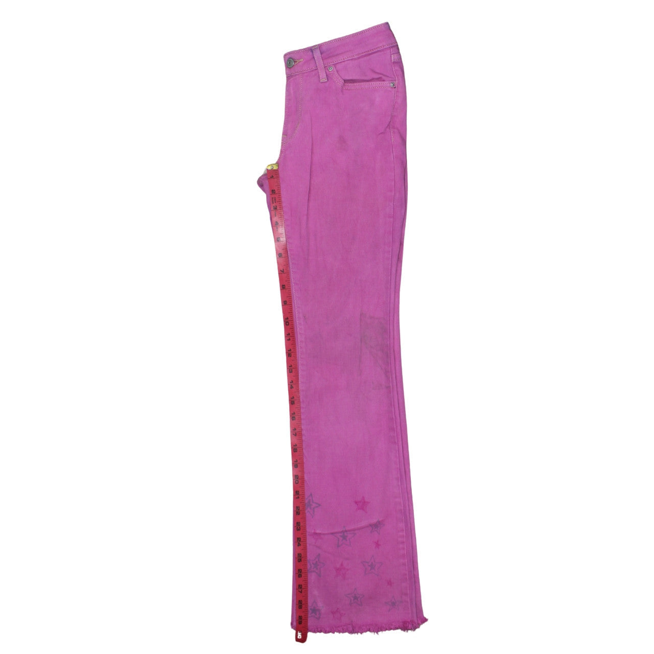 Levi's Women's Pink Bootcut 715 Jeans Size 8 Regular Fit Denim