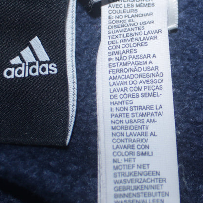 Adidas Men's Blue Pullover Hoodie Size L Fleece Sportswear