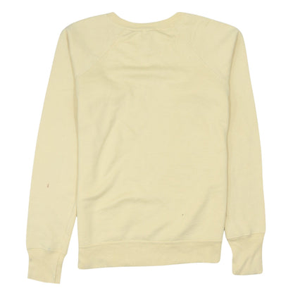 Champion Men's Beige Small Crew Neck Pullover Sweatshirt