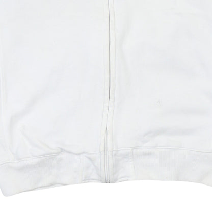 Kappa Mens White XL Full Zip Cycling Logo Sweatshirt