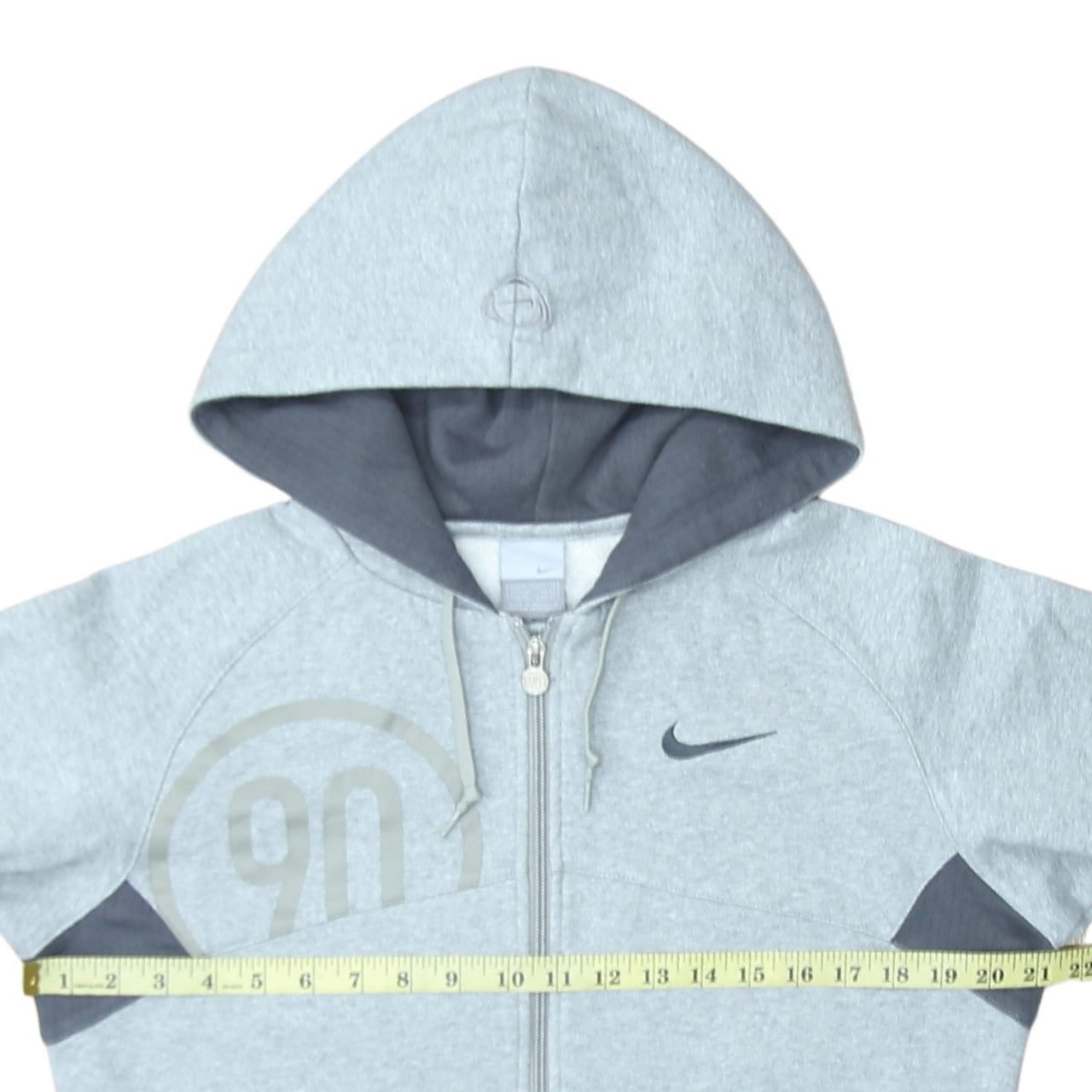 Nike Mens Grey M Full Zip Hoodie Sports Fleece Sweatshirt