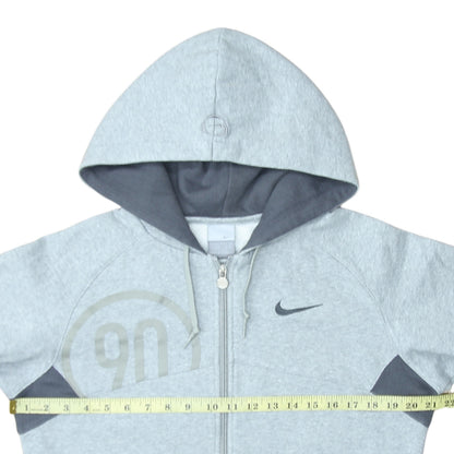 Nike Mens Grey M Full Zip Hoodie Sports Fleece Sweatshirt