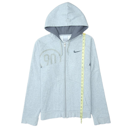Nike Mens Grey M Full Zip Hoodie Sports Fleece Sweatshirt
