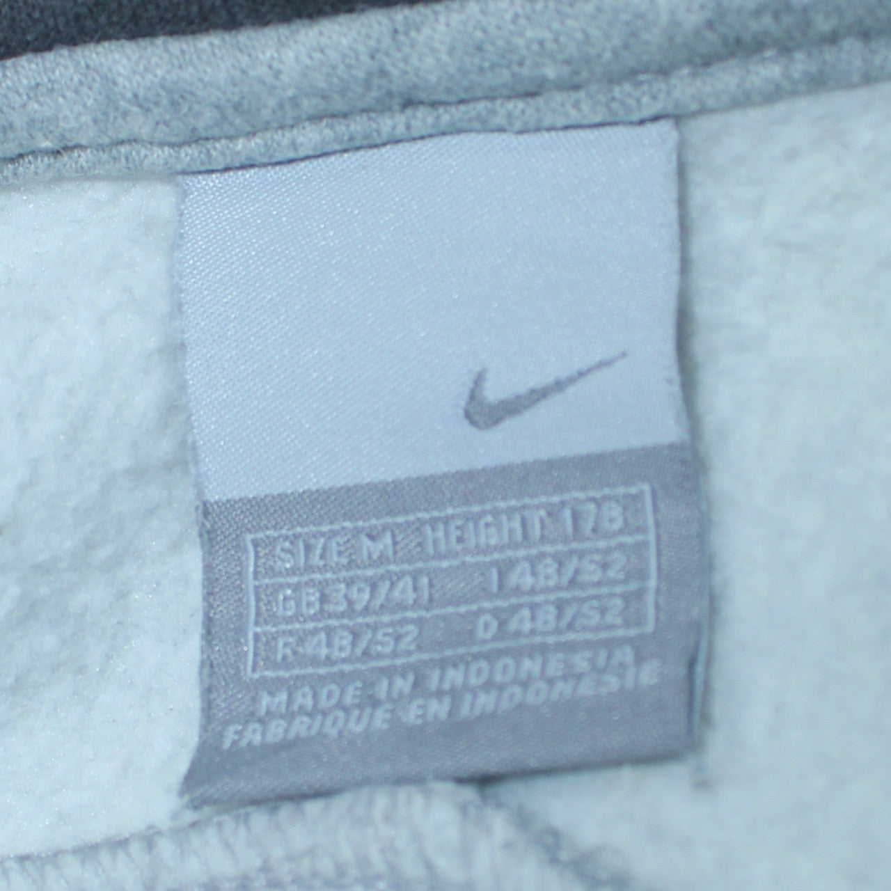 Nike Mens Grey M Full Zip Hoodie Sports Fleece Sweatshirt