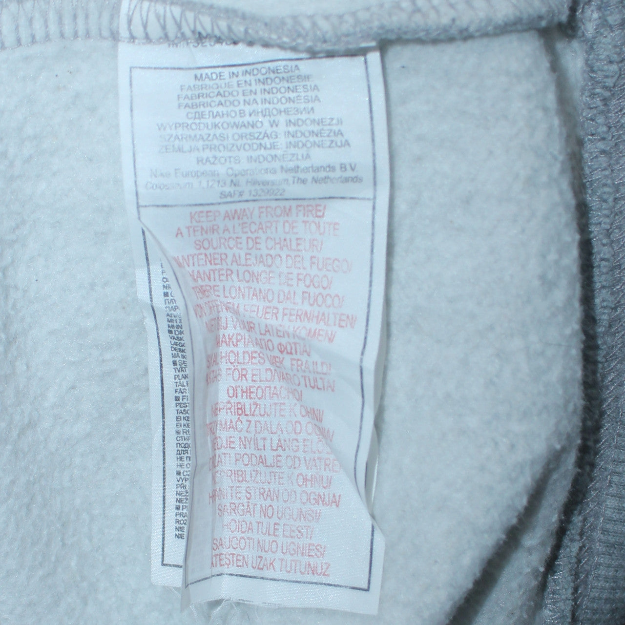 Nike Mens Grey M Full Zip Hoodie Sports Fleece Sweatshirt