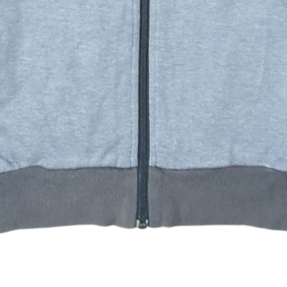Adidas Men's Grey Full Zip Sweatshirt Small Classic Logo Track Style