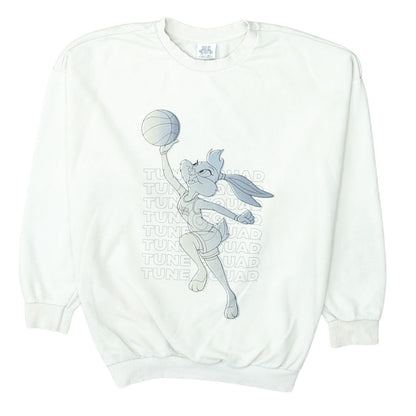 George Women White Lola Bunny Tune Squad Sweatshirt Size 8-10