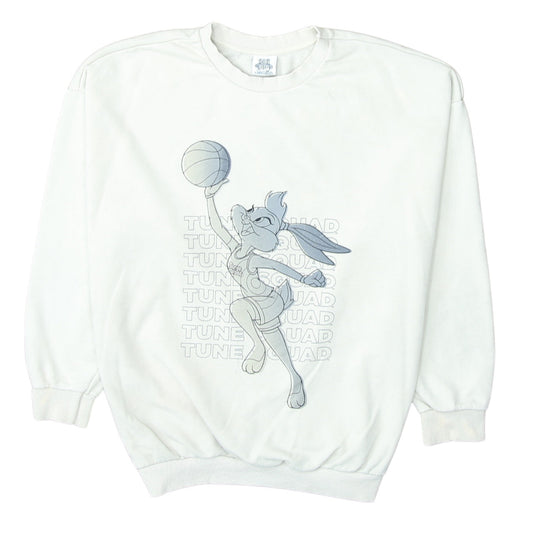 George Women White Lola Bunny Tune Squad Sweatshirt Size 8-10