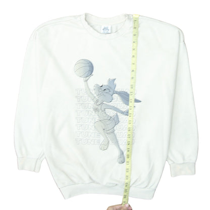 George Women White Lola Bunny Tune Squad Sweatshirt Size 8-10