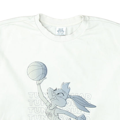 George Women White Lola Bunny Tune Squad Sweatshirt Size 8-10
