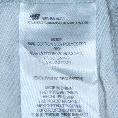 New Balance Mens Grey Pullover Hoodie M Graphic Athletic Style