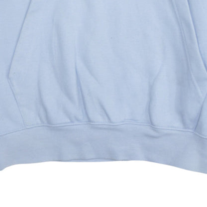Nike Mens Blue Pullover Hoodie Small Classic Logo Fleece