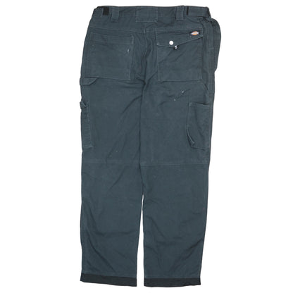 Dickies Men’s Black 36R Cargo Work Trousers with Reinforced Knees