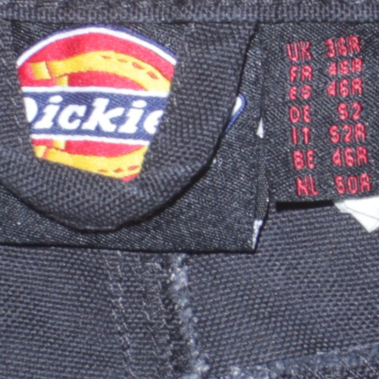 Dickies Men’s Black 36R Cargo Work Trousers with Reinforced Knees