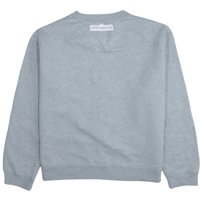 Zara Woman Grey Graphic Face Print Sweatshirt Size M