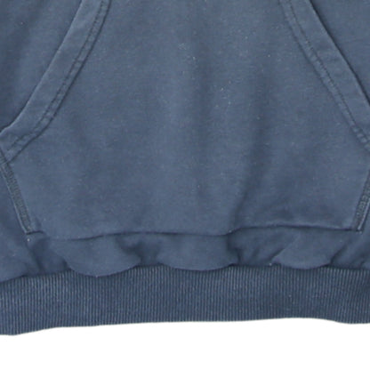 Adidas Women Navy Blue Pullover Hoodie Size 10 Hooded Logo Sweatshirt