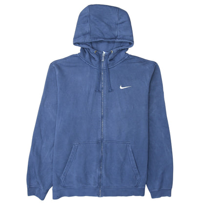Nike Men's Blue XL Full Zip Hoodie Fleece Sportswear