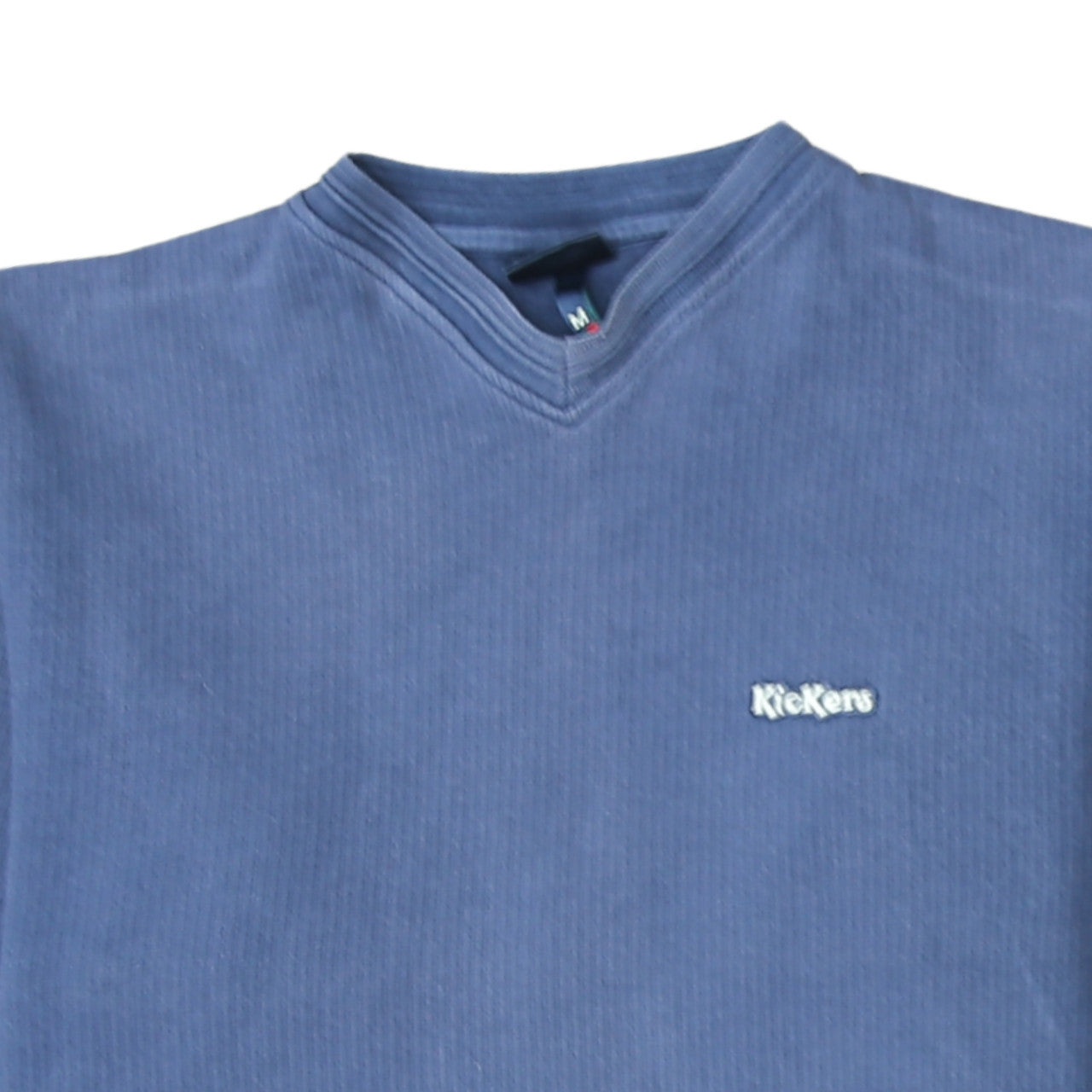 Kickers Men's Blue Cotton V-Neck Pullover Sweatshirt M