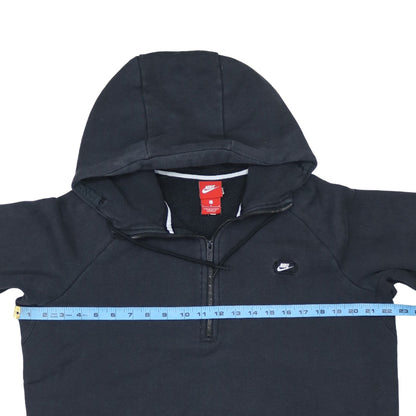Nike Men's Black 1/2 Zip Hoodie Size L Fleece Pullover