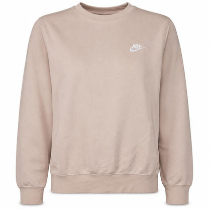 Nike Women Beige Small Pullover Crew Neck Sweatshirt