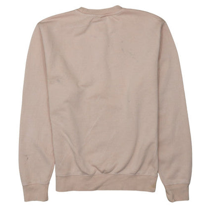 Nike Women Beige Small Pullover Crew Neck Sweatshirt