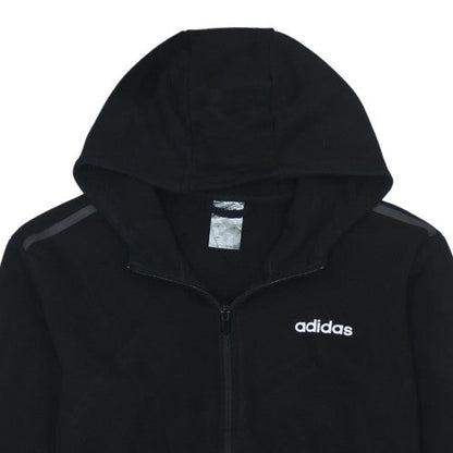Adidas Womens Black Full Zip Hoodie Medium - Casual Sportswear