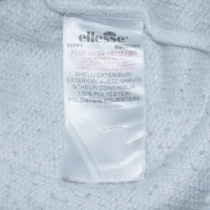 Ellesse Women’s White 1/4 Zip Hooded Pullover Sweatshirt UK 10