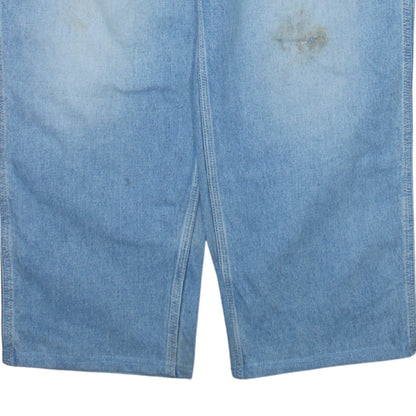 Carhartt Mens Blue 34x32 Straight Relaxed Fit Denim Jeans