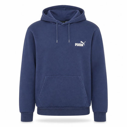 Puma Men's Blue Pullover Hoodie Size M Regular Fit Logo Sportswear