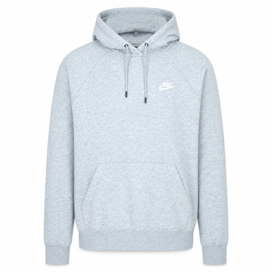 Nike Men's Grey Pullover Hoodie M Regular Fit Sportswear