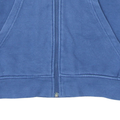 Adidas Boys Blue Full Zip Hoodie Size 13 Years Logo Sportswear
