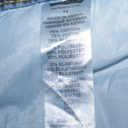 Levi's Women's Blue 511 Slim Straight Denim Jeans Size 14