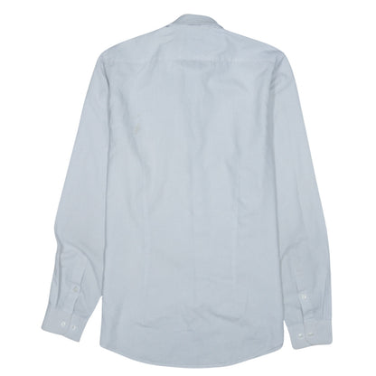 H&M Men's Blue Slim Fit Long Sleeve Polka Dot Button-Up Shirt Size S