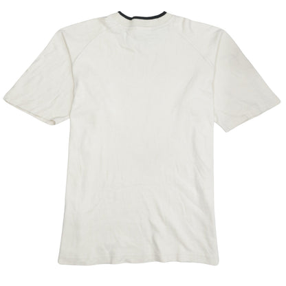 Puma Men's White Crew Neck Short Sleeve Cotton T-Shirt Size L