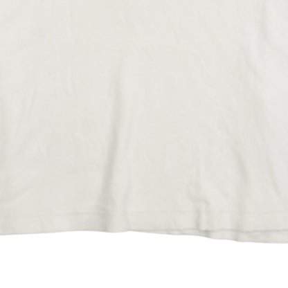 Puma Men's White Crew Neck Short Sleeve Cotton T-Shirt Size L