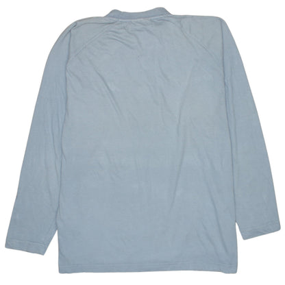 Kappa Men's Blue Long Sleeve Crew Neck Sports T-Shirt XL