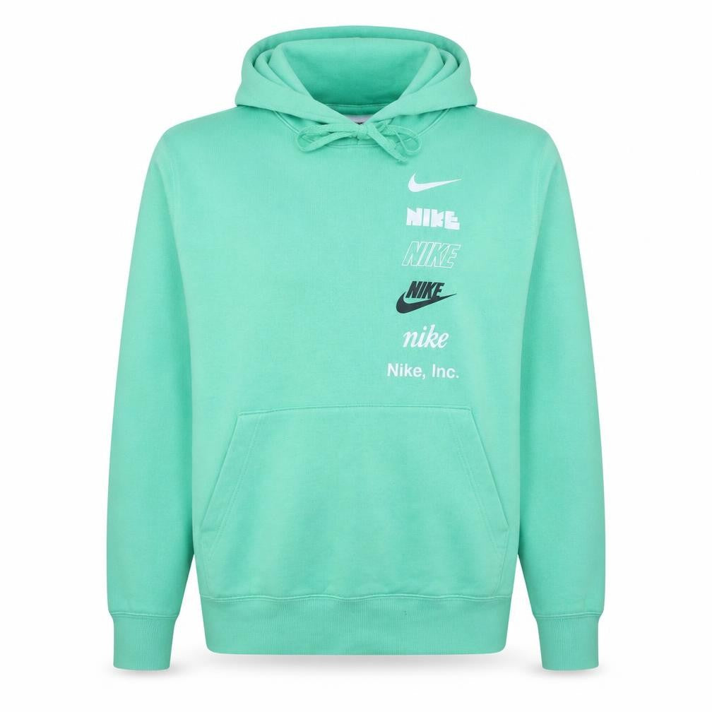 Nike Women's Green Pullover Hoodie Small Graphic Print Cotton Blend