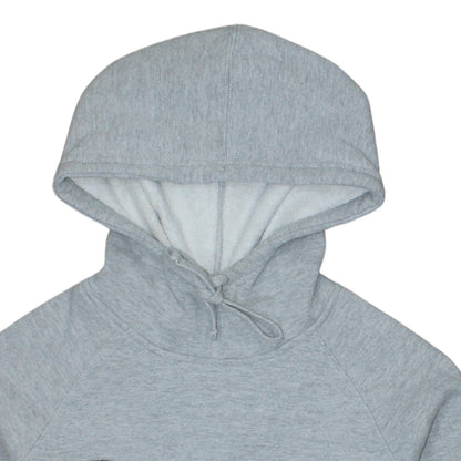 Champion Mens Grey Embroidered Logo Hoodie Medium Pullover Athletic